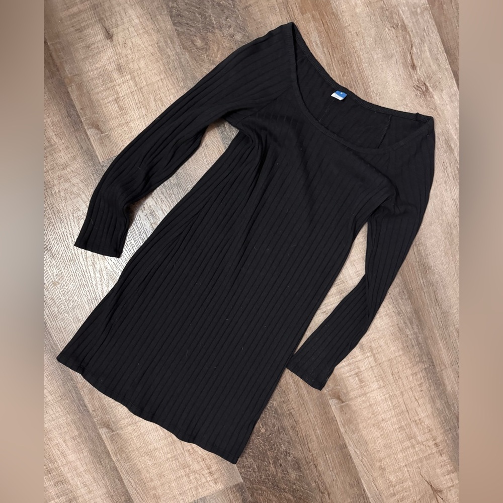 Old Navy Black Ribbed dress